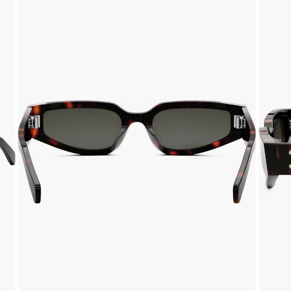 Celine Brown Rectangular Sunglasses - image 6